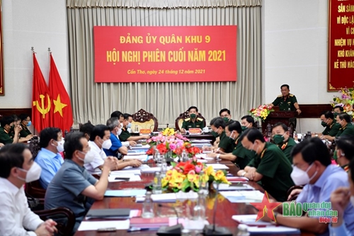 Đảng ủy Quân khu 9 tổ chức hội nghị phiên cuối năm 2021